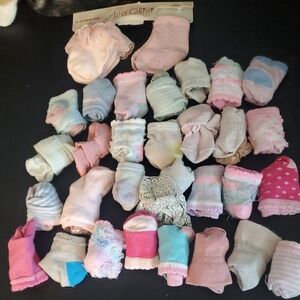 Baby Girls Assorted Pink Pastel Socks Pack